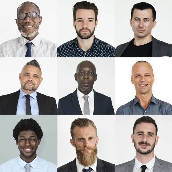 Colección de hombres de negocios sonriendo —  Fotos de Stock