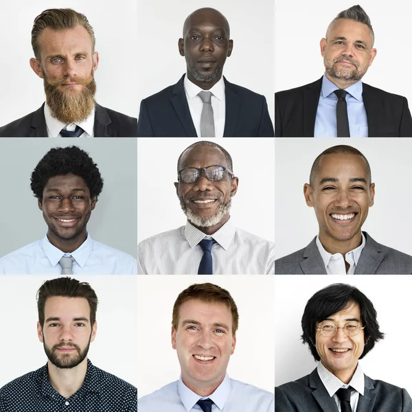 Colección de hombres de negocios sonriendo —  Fotos de Stock