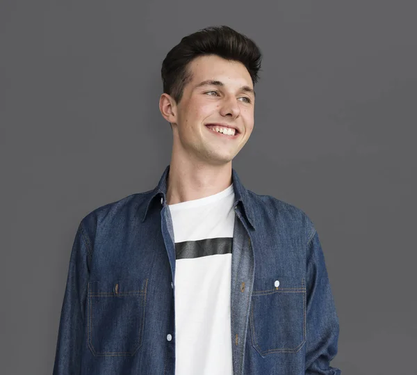 Caucasian Man Smiling — Stock Photo, Image