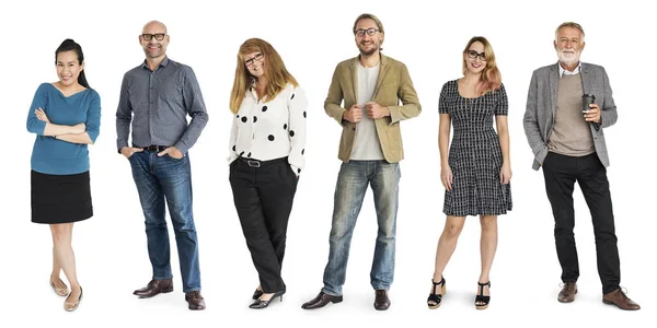 Conjunto de personas de diversidad juntas en el estudio — Foto de Stock