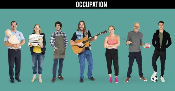 People with different occupations — Stock Photo, Image