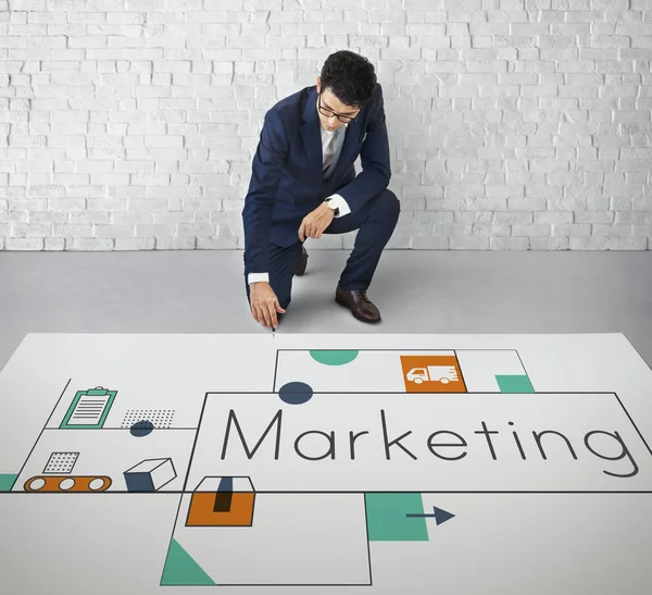 genç işadamı beyin fırtınası 