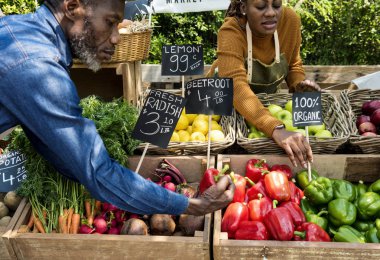  sahipleri de organik taze bakkal dükkanı