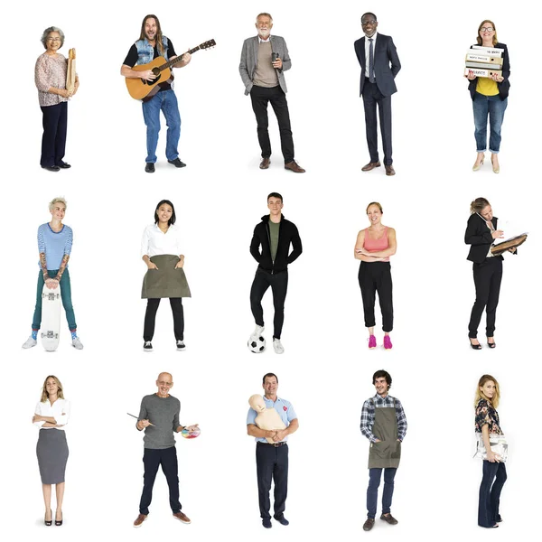 Diversity people full body — Stock Photo, Image