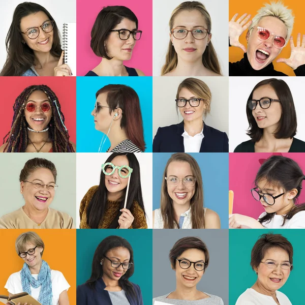 Gözlük takan kadınlar — Stok fotoğraf