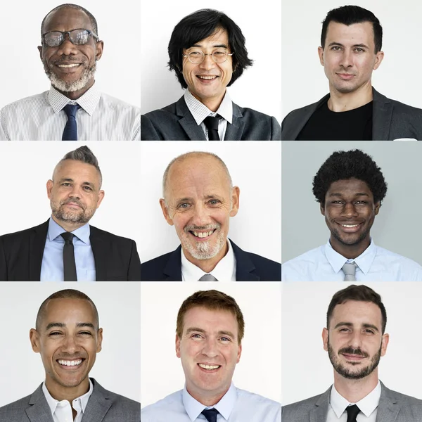 Colección de hombres de negocios sonriendo —  Fotos de Stock