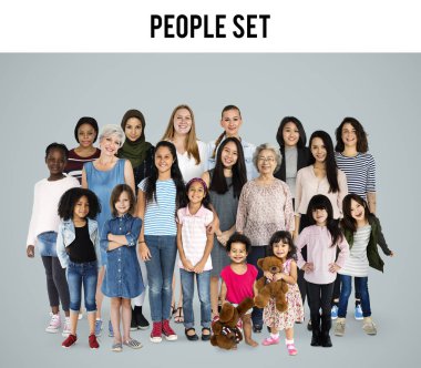 güzel ve çok ırklı kadın