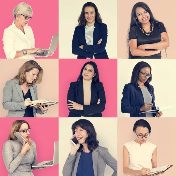 Ensemble de femmes d'affaires de la diversité — Photo