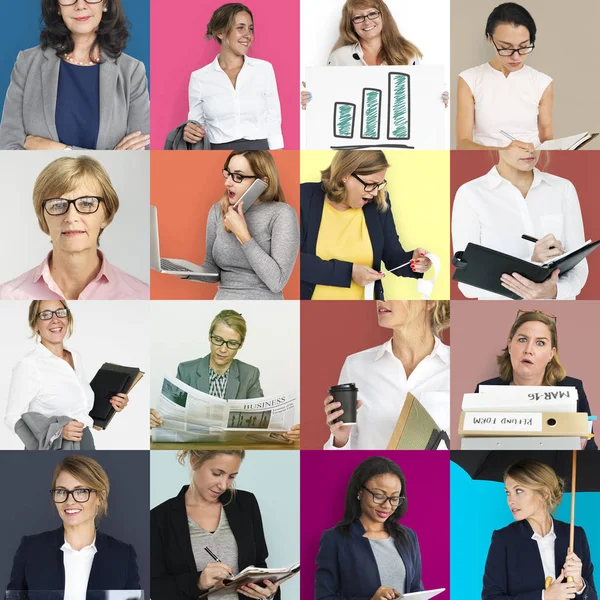 多様性ビジネスの女性のセット — ストック写真