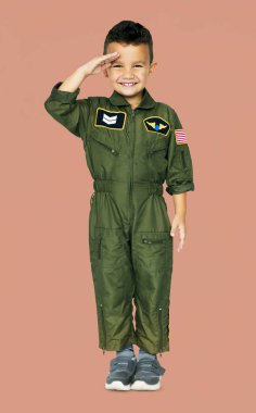 Küçük çocuk asker kostüm