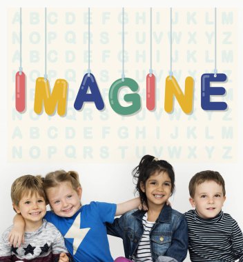 Çeşitlilik çocuk gülümseyen