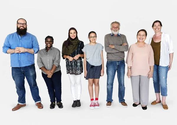 Gruppe von Menschen zusammen — Stockfoto