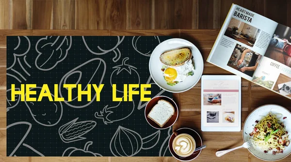 Morning breakfast on the table — Stock Photo, Image