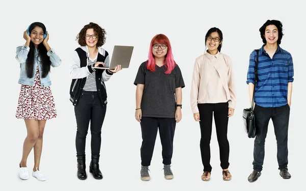 Pessoas Diversas no Estúdio — Fotografia de Stock