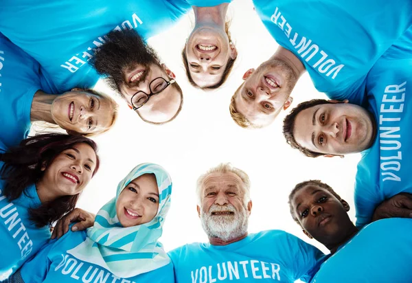 Group of volunteer people