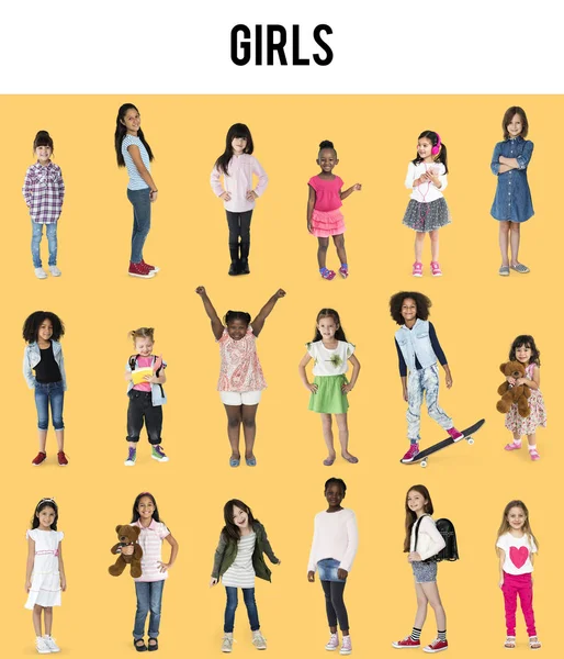 Multiethnic Young Girls — Stock Photo, Image