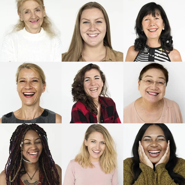 多様性女性とコラージュします。 — ストック写真