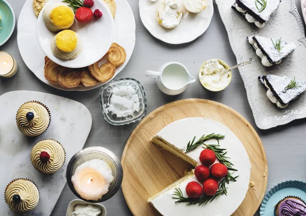 Édes finom desszert torta — Stock Fotó