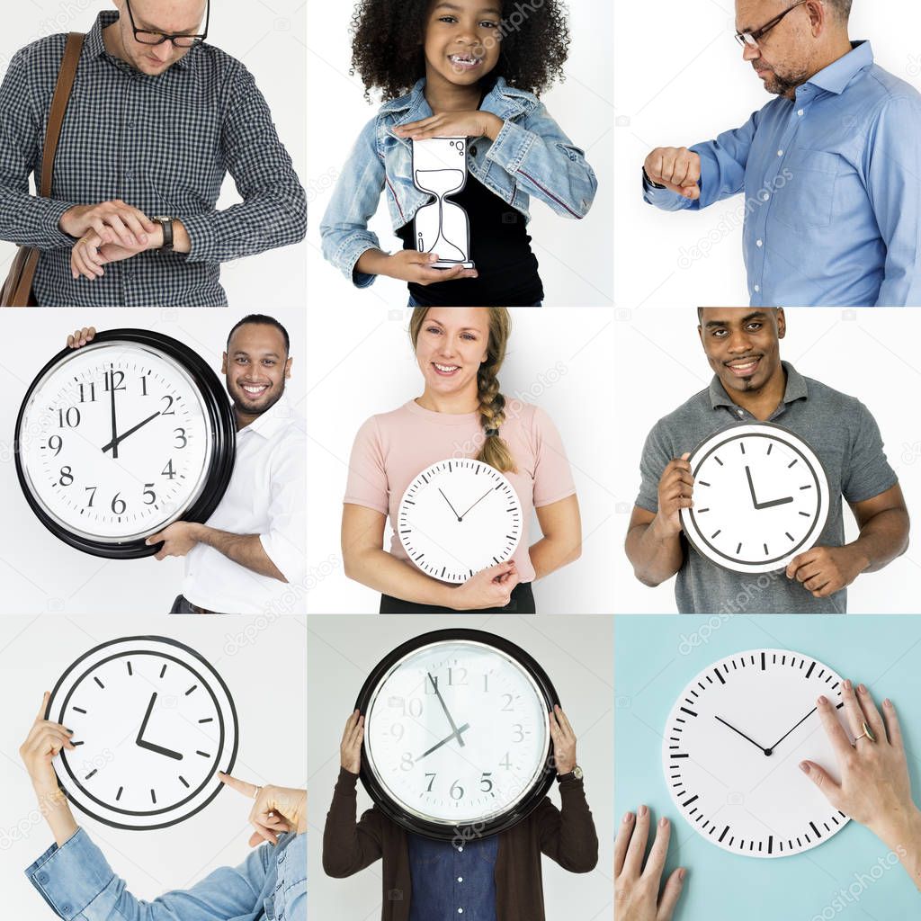 Diverse People With Time
