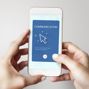 Cep telefonu holding insan eller