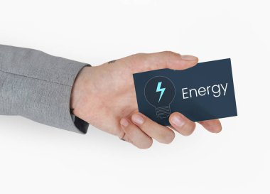 iş kadını holding kartı.