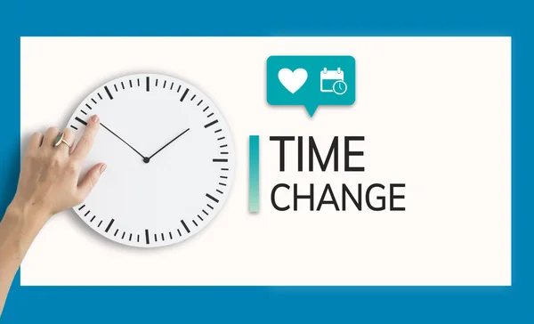Tiempo de cambio de mano en el reloj — Foto de Stock