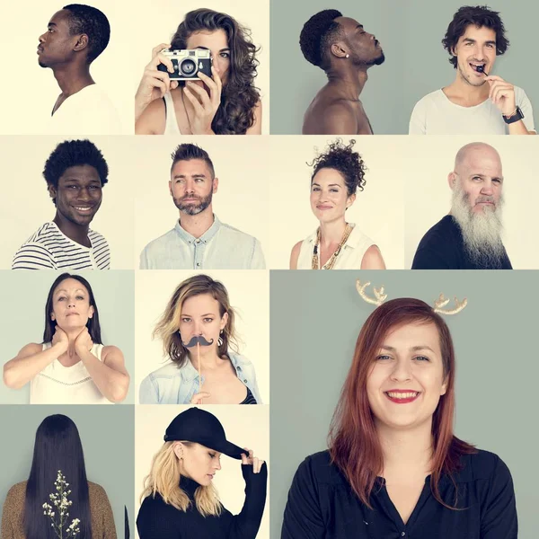 Samling av hipster livsstil collage — Stockfoto