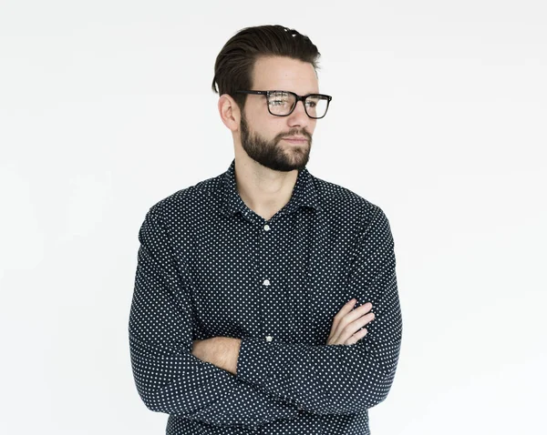 Yakışıklı sakallı adam. 