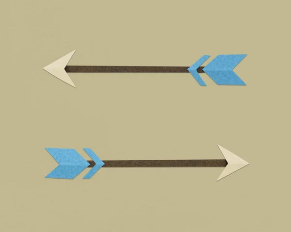 Due frecce fatte a mano — Foto Stock