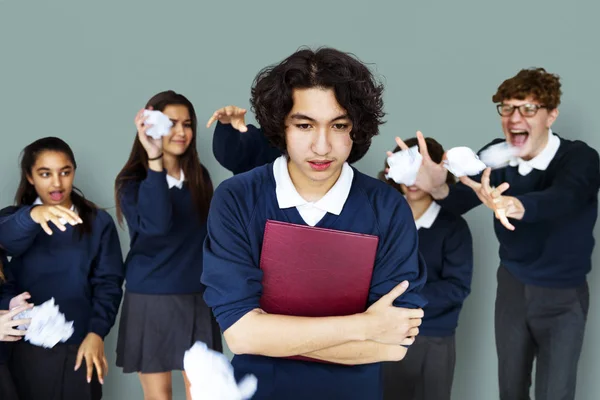 Estudantes Colega de Bullying — Fotografia de Stock