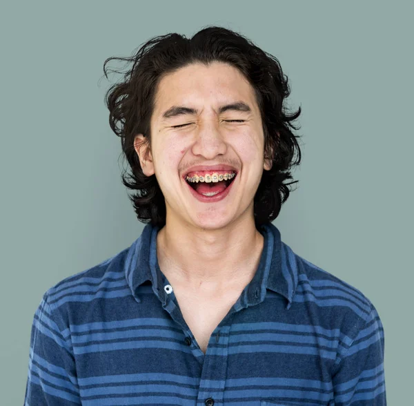 Laughing guy in the studio — Stock Photo, Image