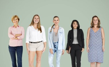 güzel ve çok ırklı kadın