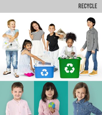 Çeşitlilik insanlarla işaretleri geri dönüşüm