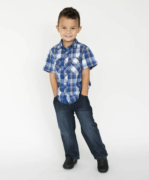 Smiling Kid in the  Studio — Stock Photo, Image