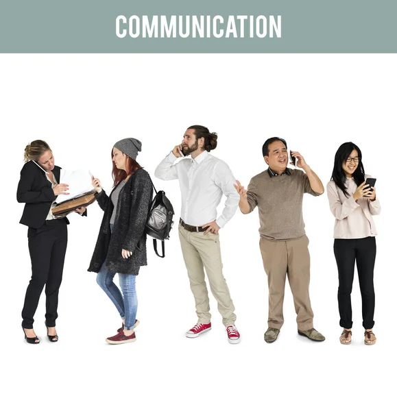 Diversity People Using Mobile Devices — Stock Photo, Image