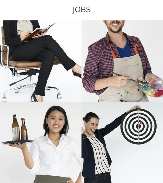 Mensen uit het bedrijfsleven diversiteit in Studio — Stockfoto