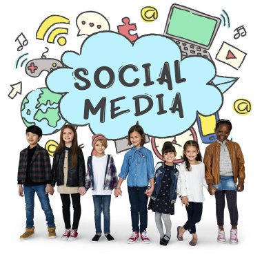 çok kültürlü okul çocukları birlikte