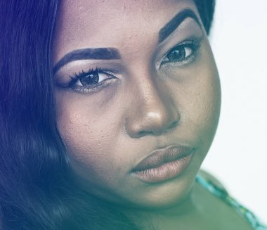 Afrikalı kadın üzgünsün