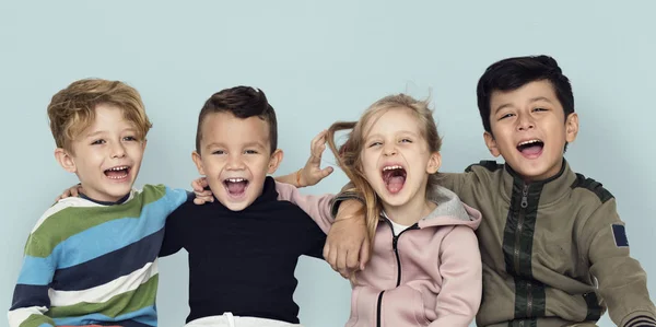 Children hugging Together — Stock Photo, Image