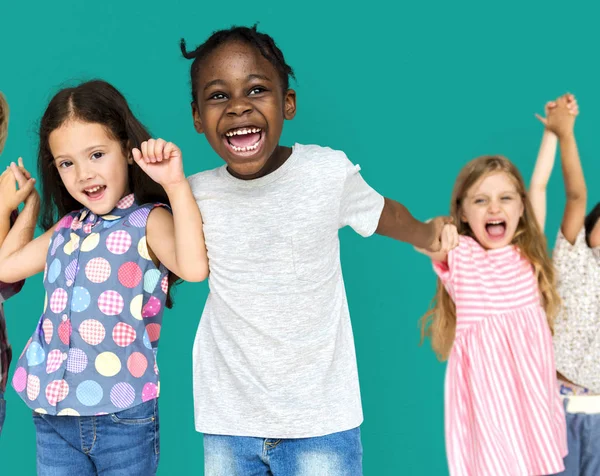 Children holding hands — Stock Photo, Image