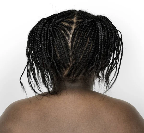 Menina africana com tranças — Fotografia de Stock