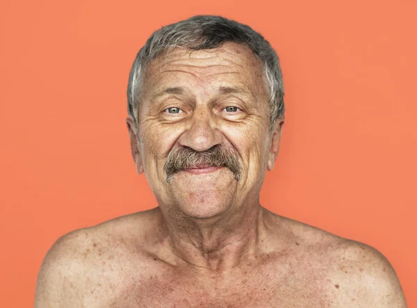 口ひげと大人の年配の男性 — ストック写真