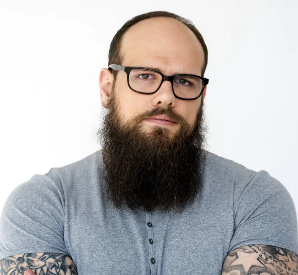 Hombre adulto con barba —  Fotos de Stock