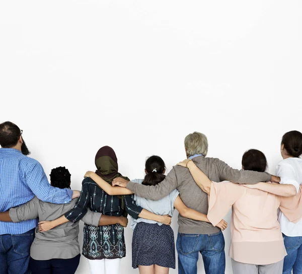 Groep mensen bij elkaar — Stockfoto