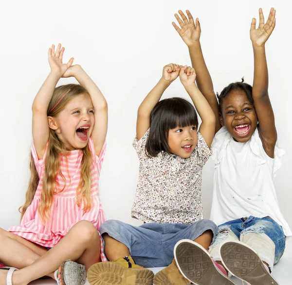 Mijn lieve kinderen, glimlachend — Stockfoto