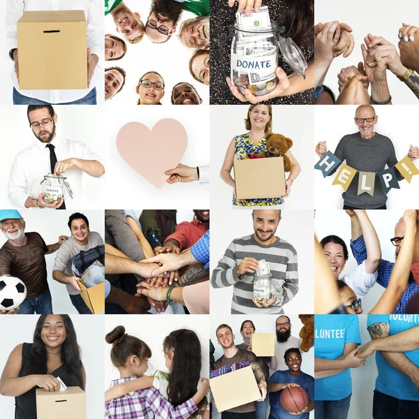 Group of Diverse Volunteeres — Stock Photo, Image