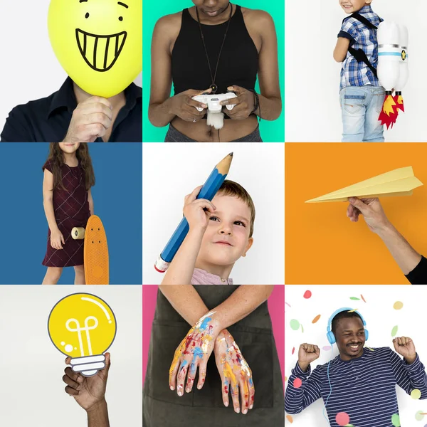 Diversidad Personas con ideas Inspiración — Foto de Stock
