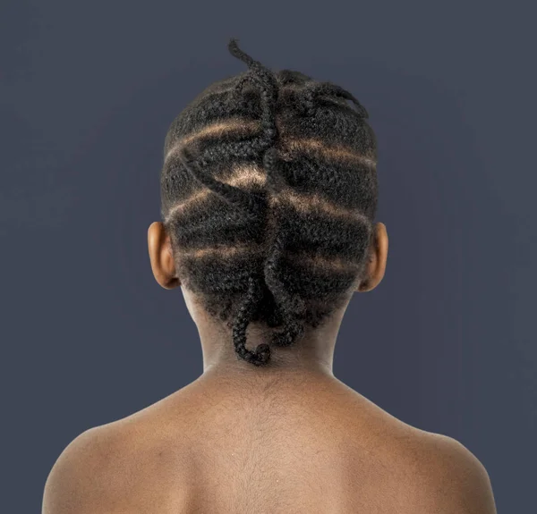 Saç modeli ile Afrikalı Çocuk — Stok fotoğraf