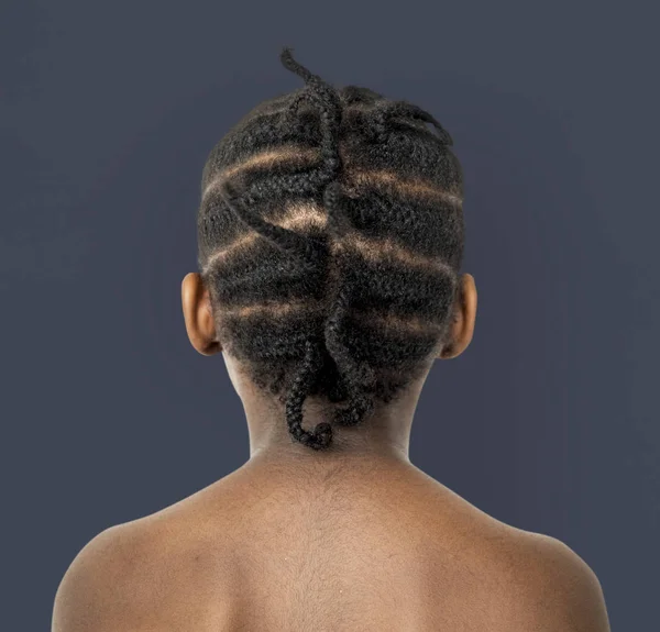 Criança africana com penteado — Fotografia de Stock