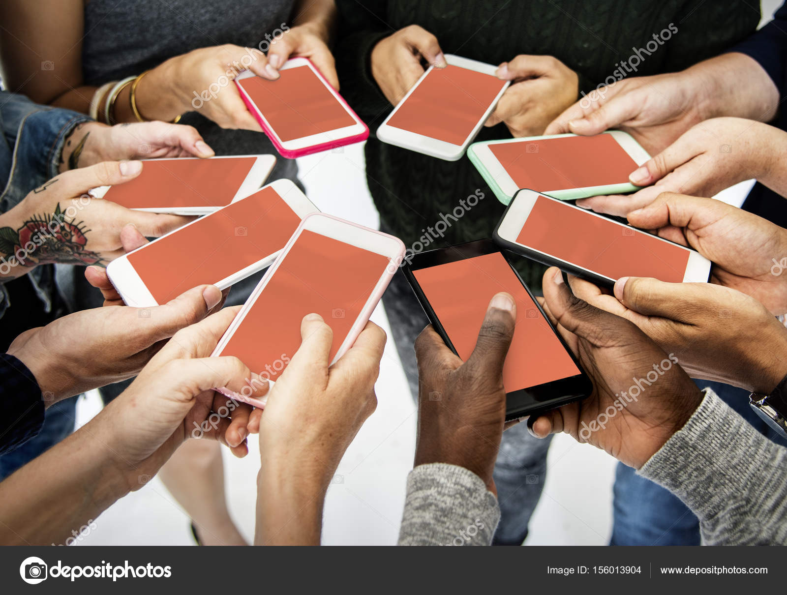 Mãos humanas juntos em círculo — Stock Photo © Rawpixel #156013904